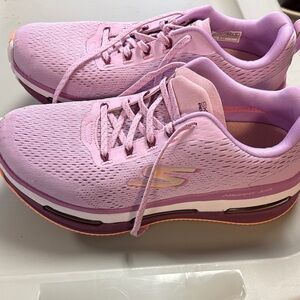 Skechers Women's Light Pink and Purple Sneakers